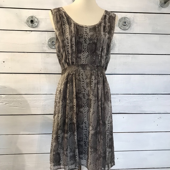 NWT Madewell Silk Snake Print Dress - Picture 1 of 6
